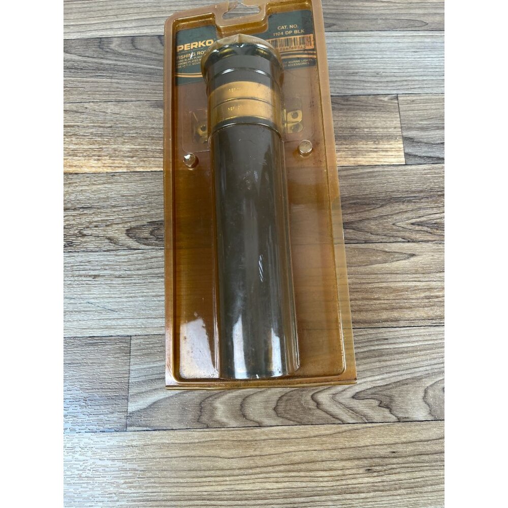 New Perko Clamp-On Fishing Rod Holder Hard Black Plastic Tube 1104 DP BLK - Picture 5 of 9